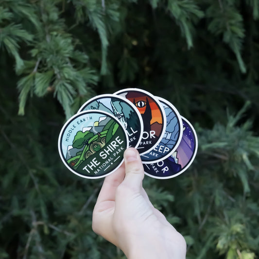 Middle Earth National Parks Sticker Pack