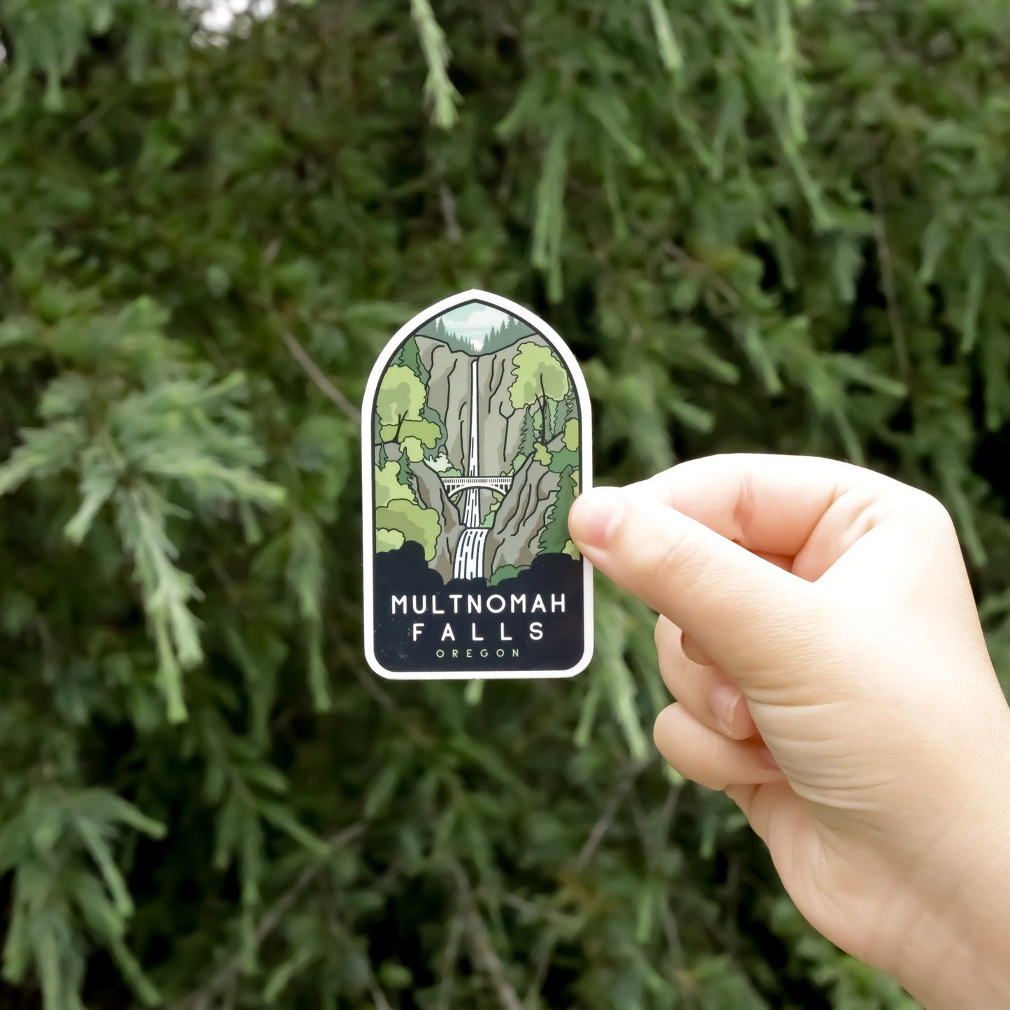 Multnomah Falls Oregon Sticker