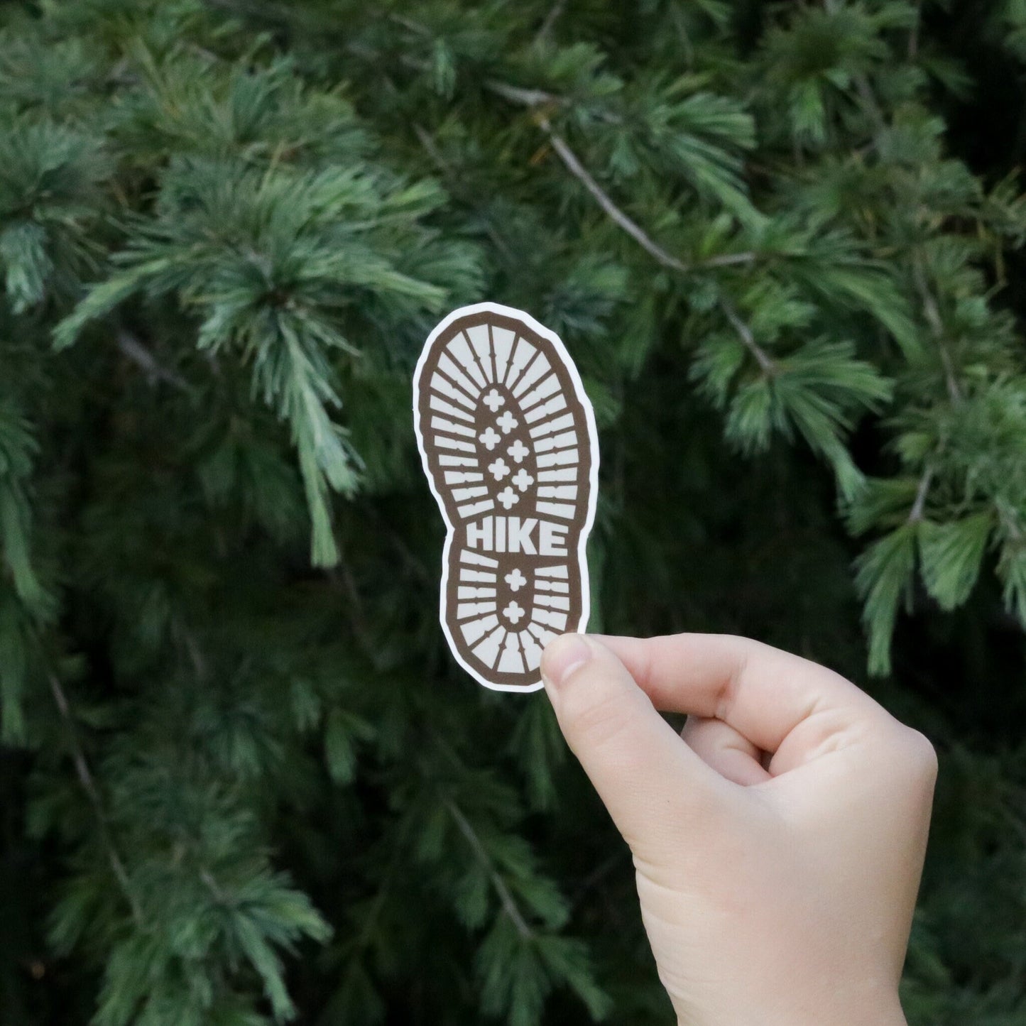 Hike Boot Footprint Sticker