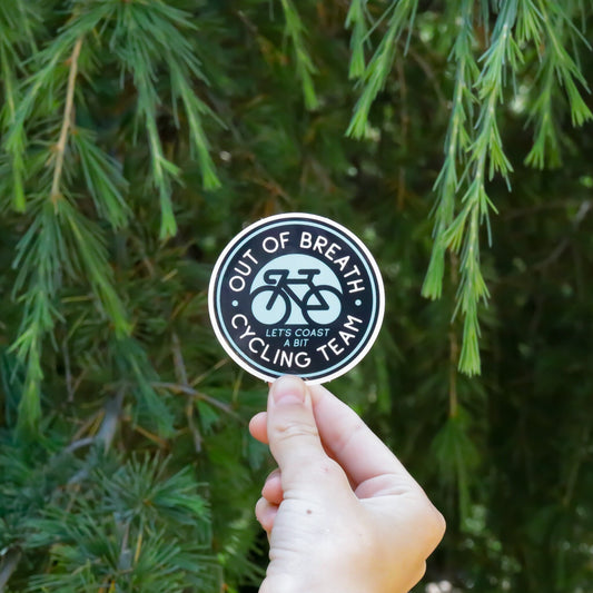 Out of Breath Cycling Team Sticker