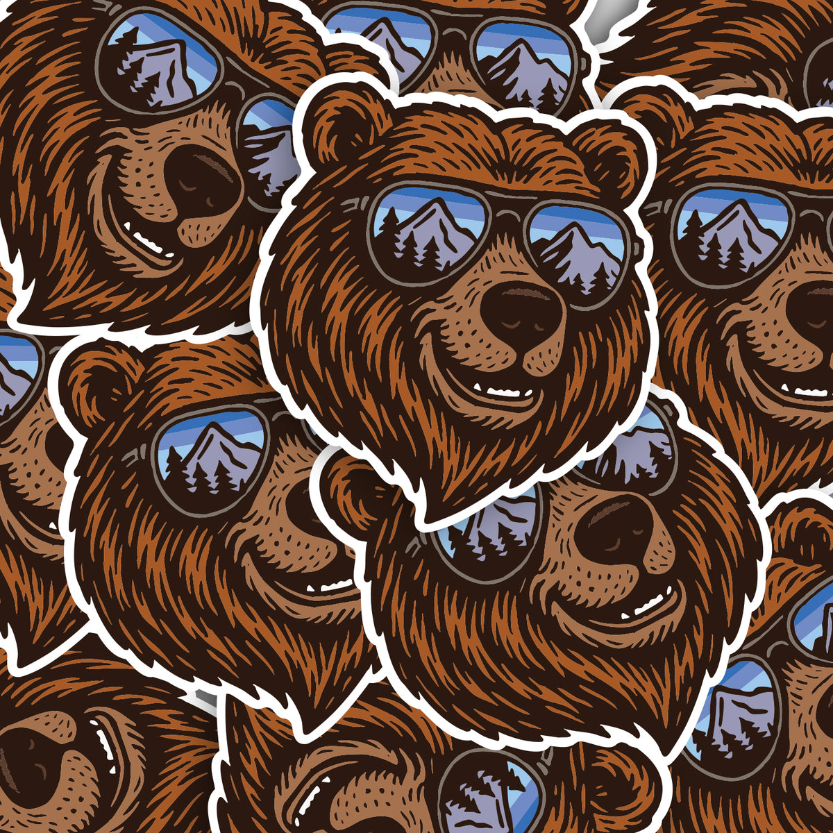Chill Bear Sticker