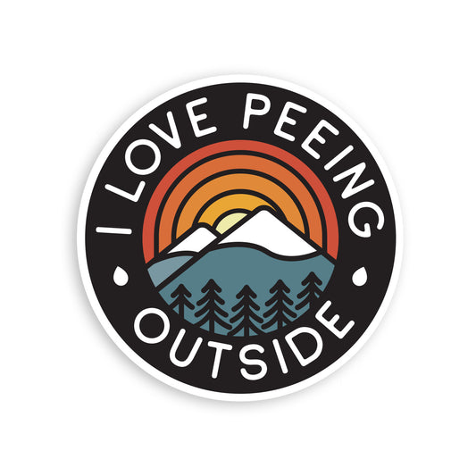 I Love Peeing Outside Sticker