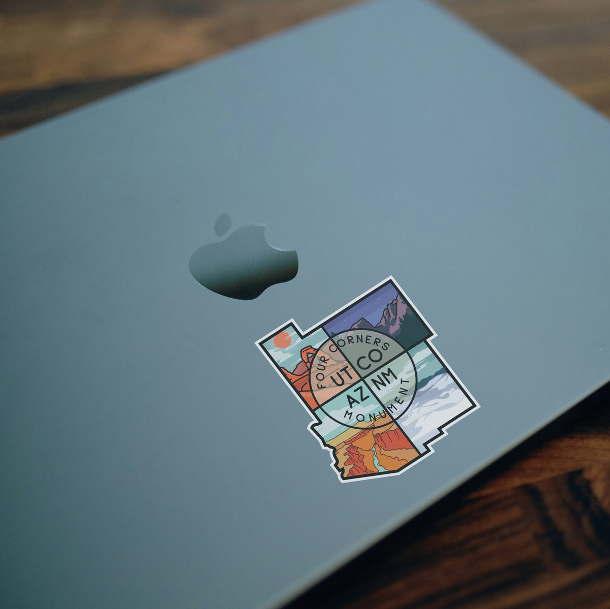 Four Corners Monument Sticker