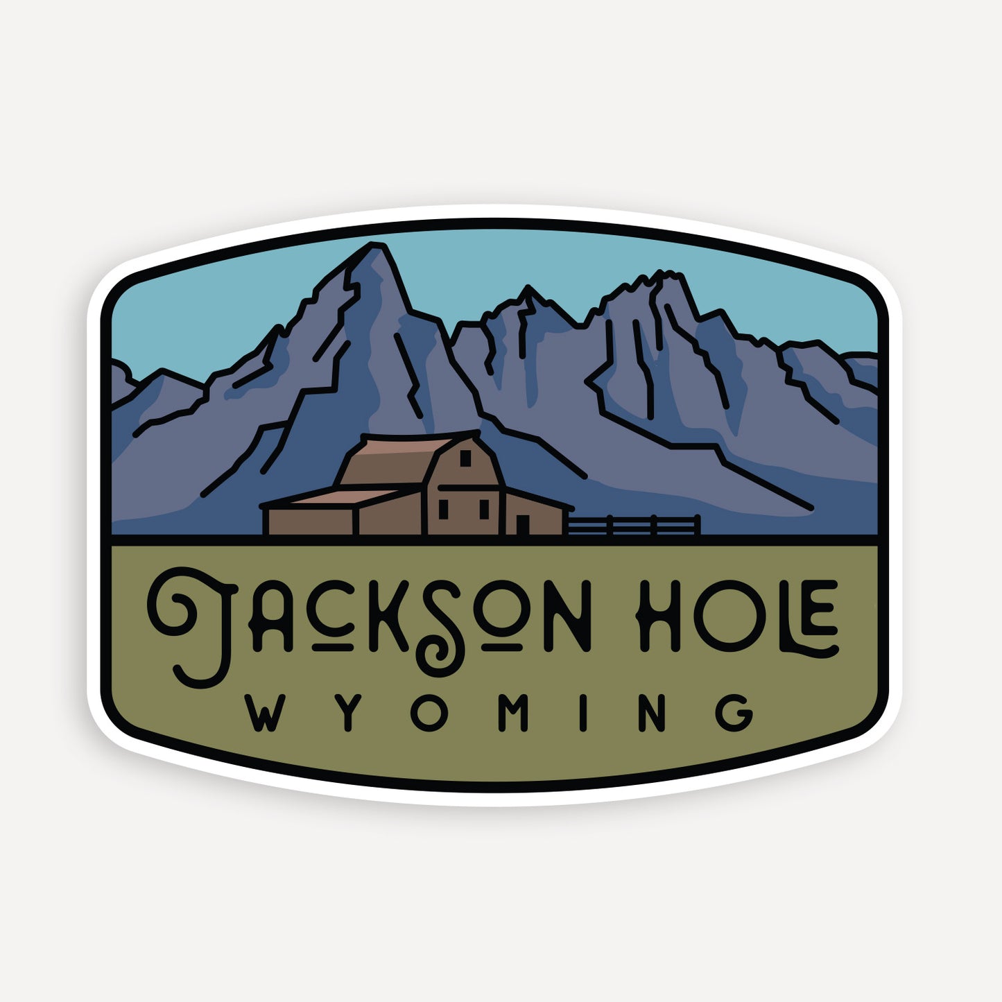 Jackson Hole Wyoming Sticker