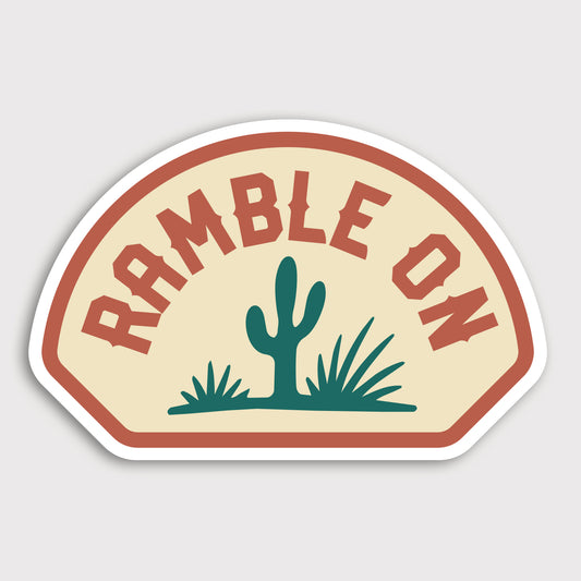 Ramble On Sticker