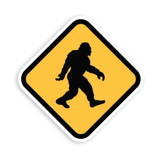 Bigfoot Crossing Sticker