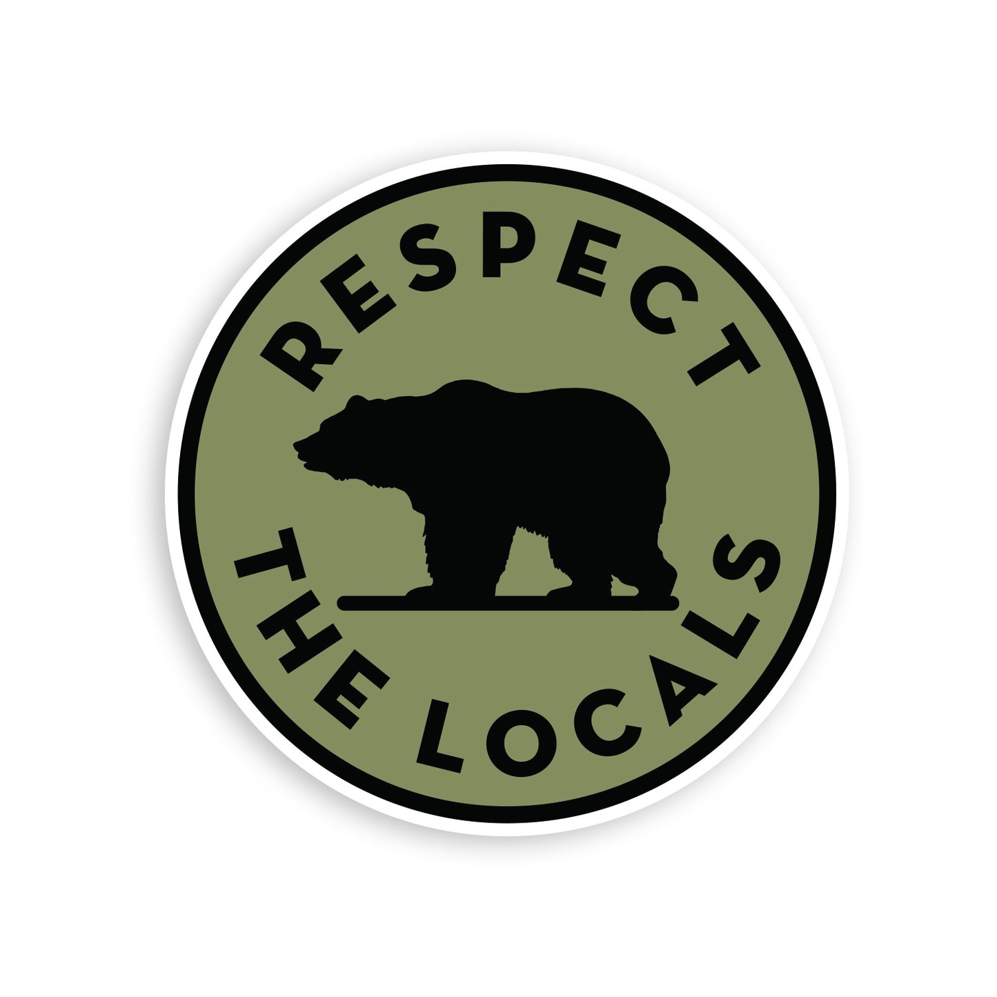 Respect The Locals Sticker
