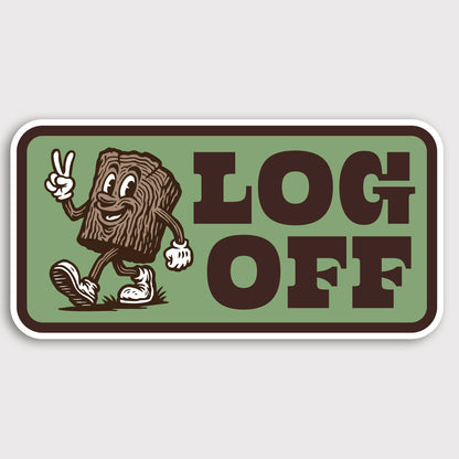 Log Off Sticker