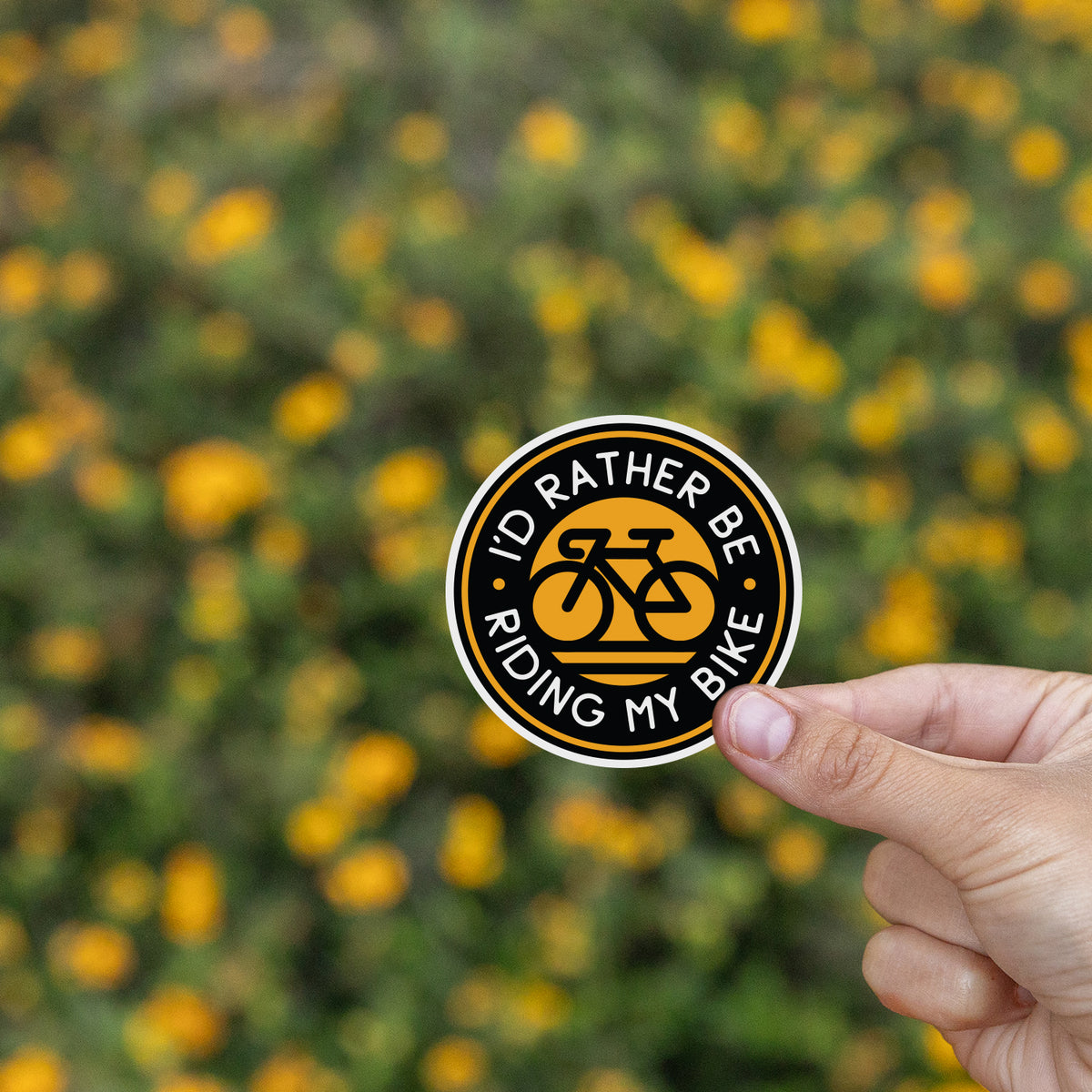 I'd Rather Be Riding My Bike Sticker