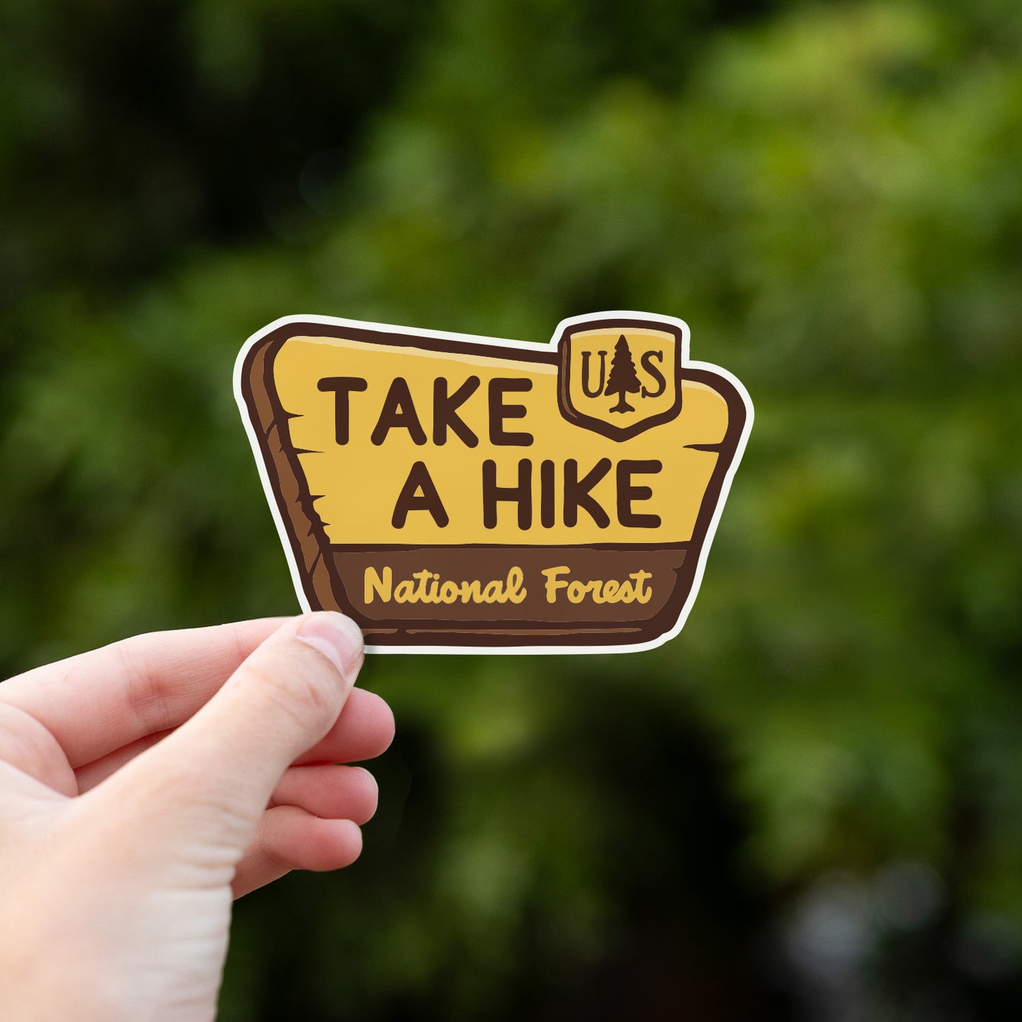 Take Hike National Park Sign