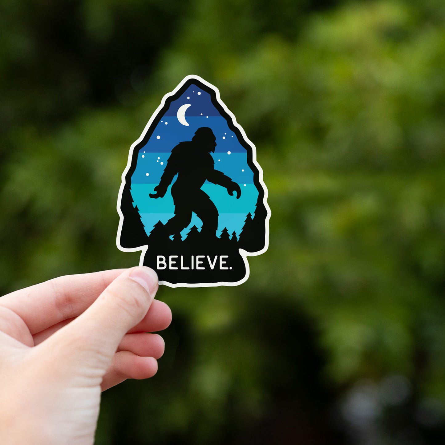 Bigfoot Believe Sticker