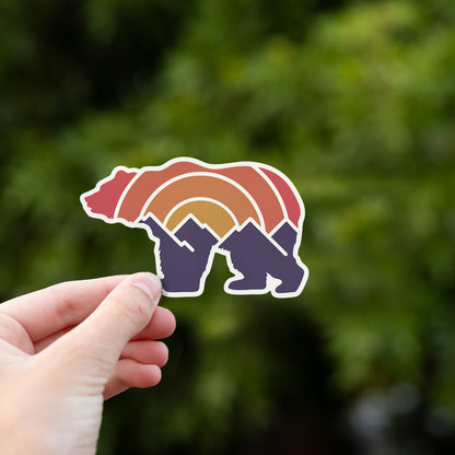 Adventure Grizzly Bear Sticker