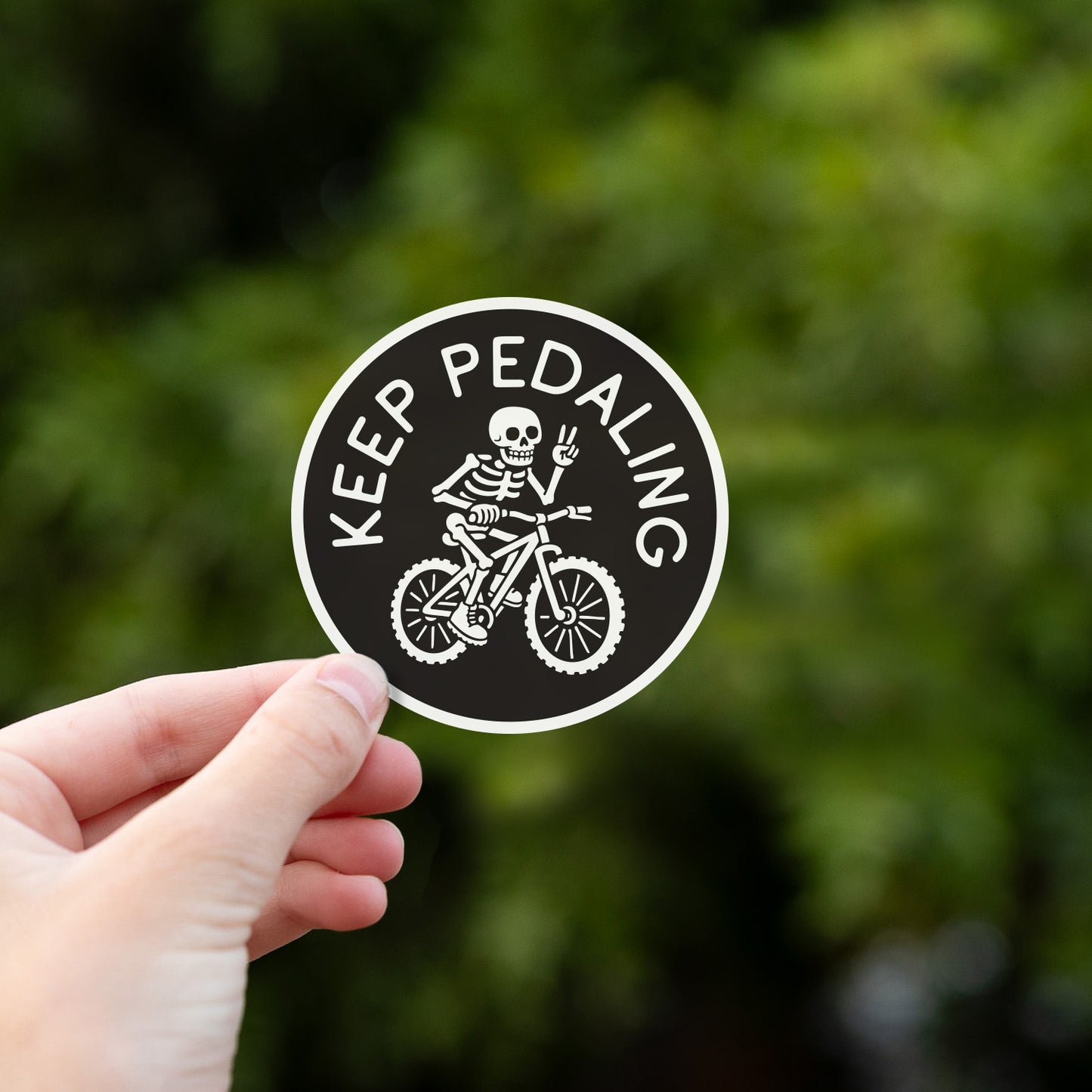 Keep Pedaling Sticker