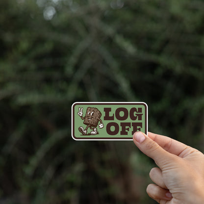 Log Off Sticker