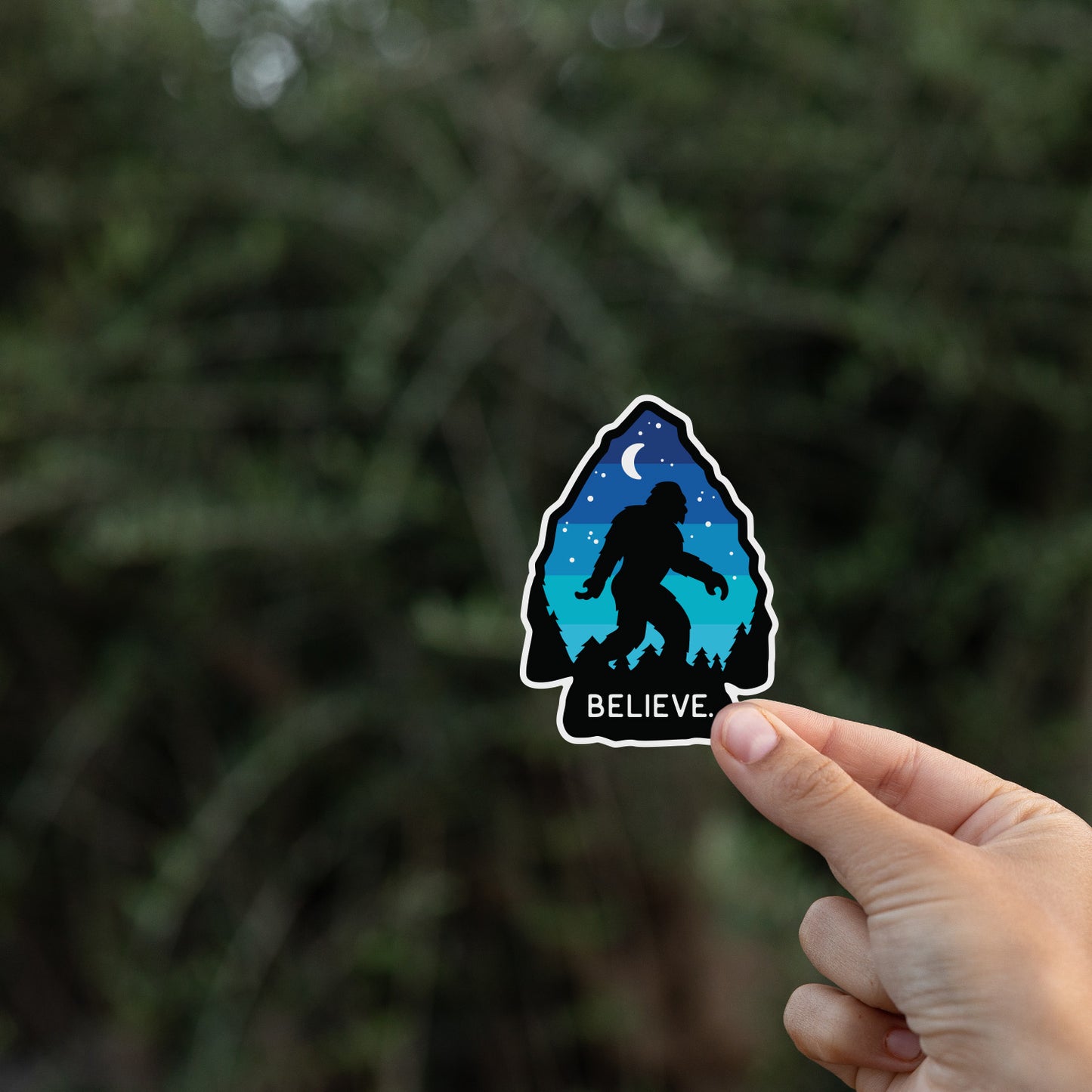 Bigfoot Believe Sticker
