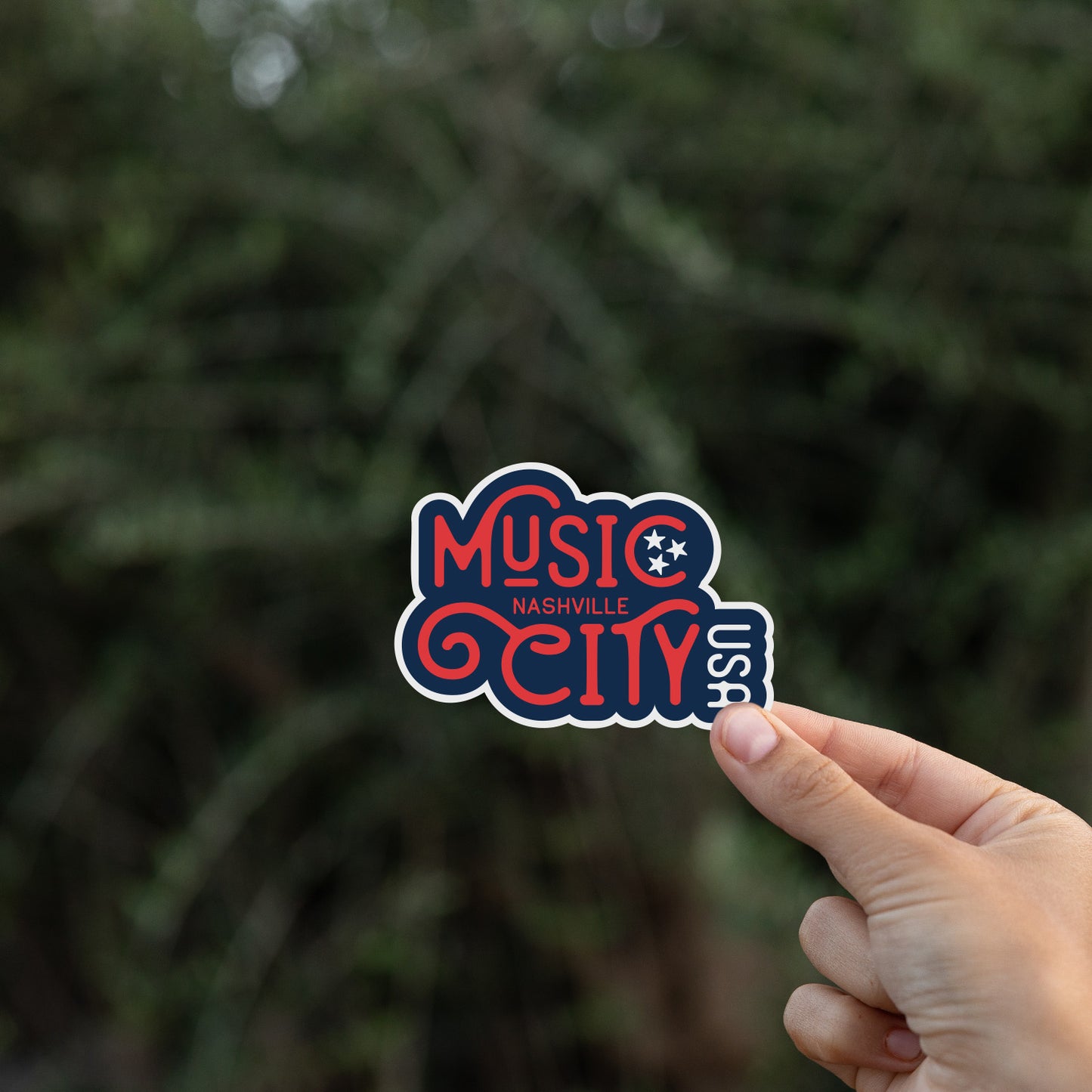 Music City Nashville USA Sticker