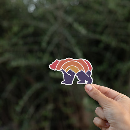 Adventure Grizzly Bear Sticker