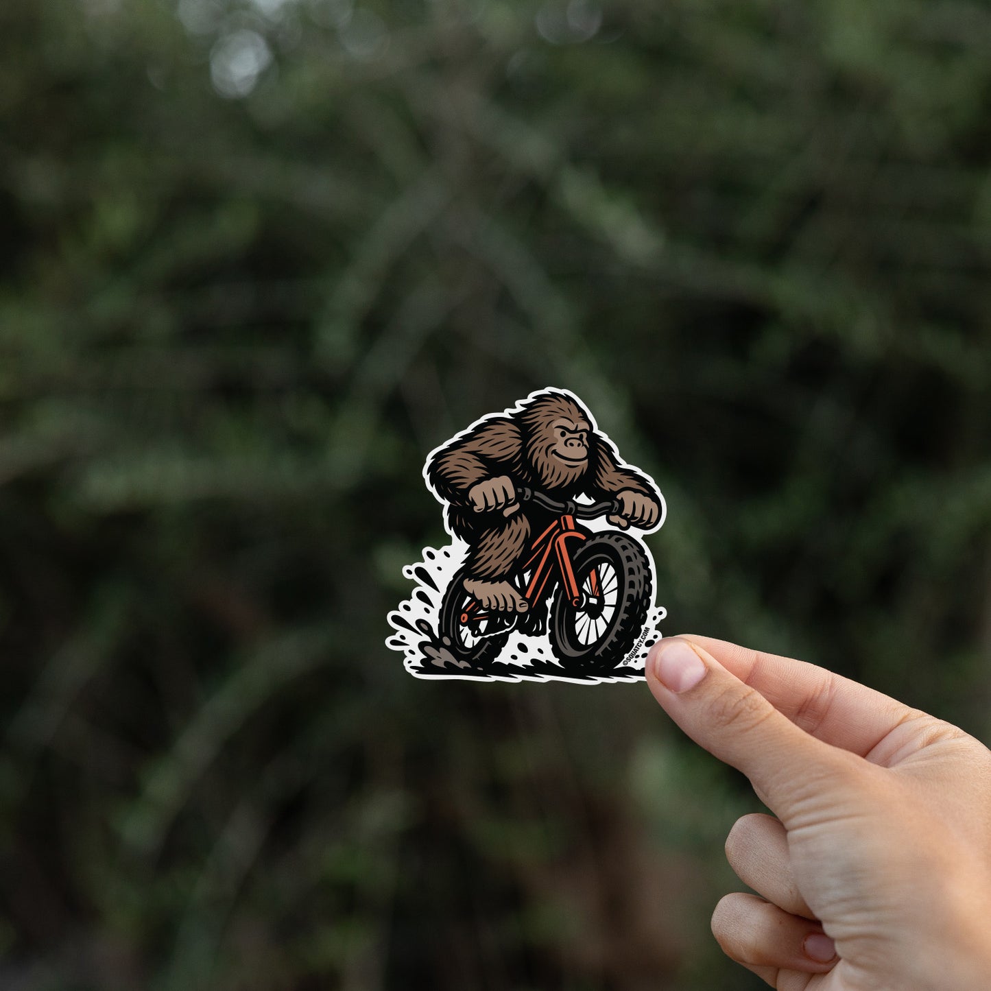 Bigfoot Mountain Bike Sticker