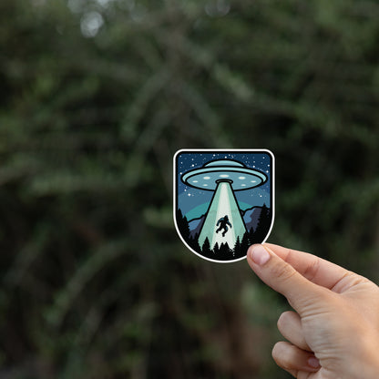 UFO Bigfoot Conspiracy Sticker