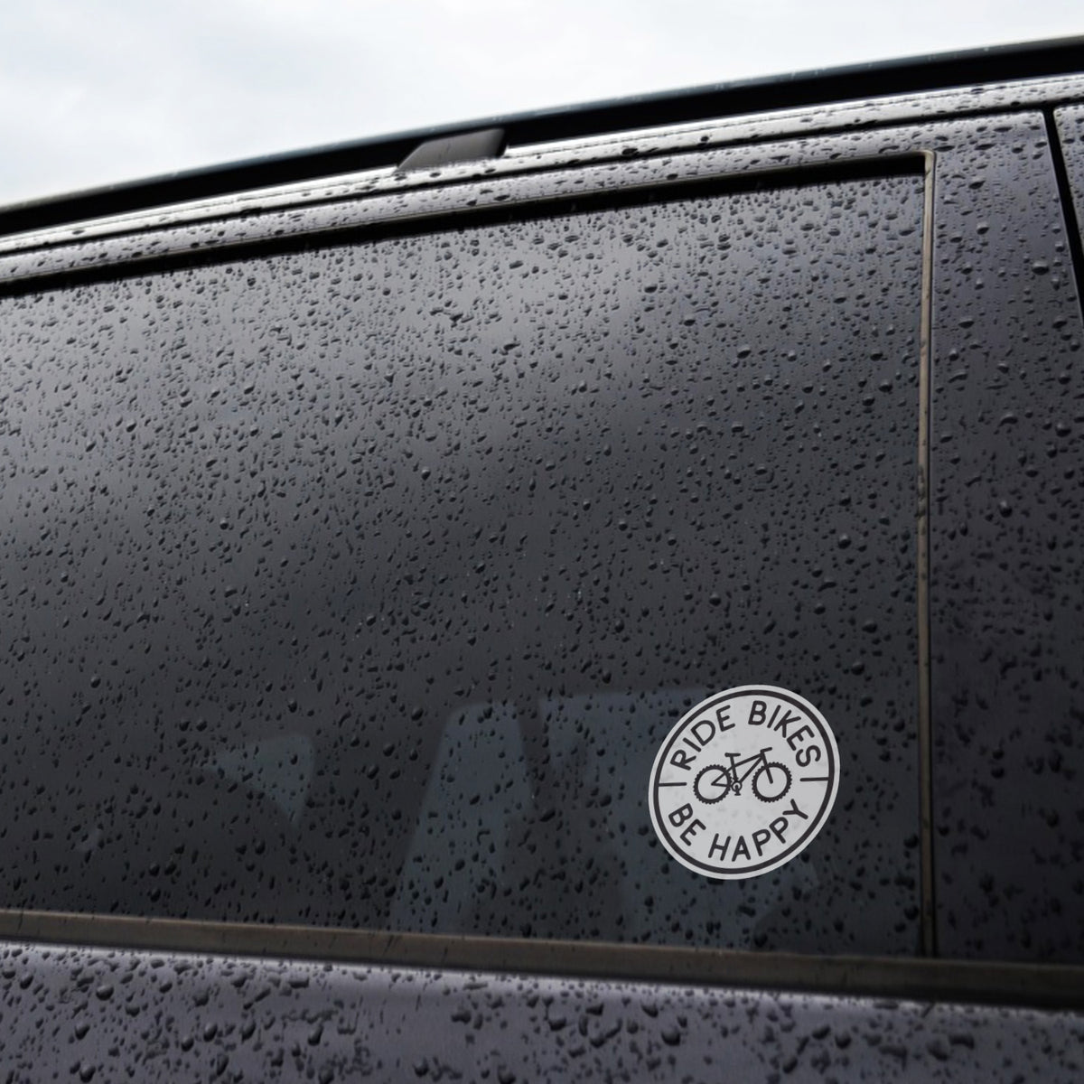 Ride Bikes Be Happy Sticker
