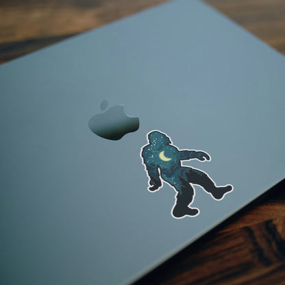 Bigfoot Night Sky Sticker