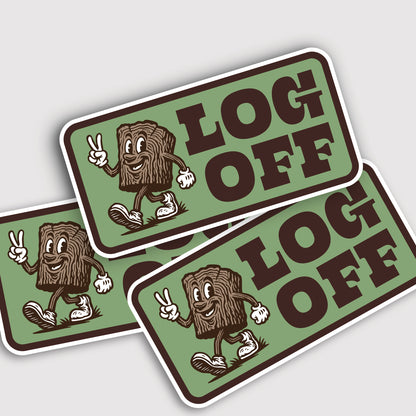 Log Off Sticker