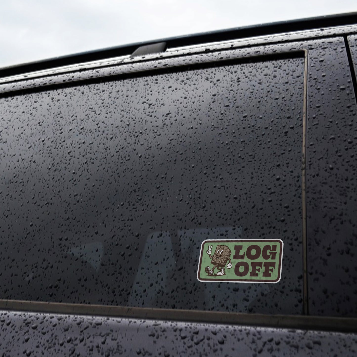 Log Off Sticker