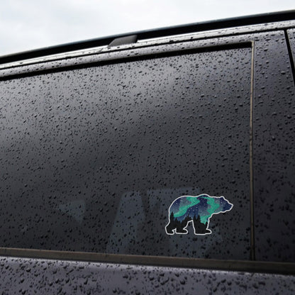 Northern Lights Grizzly Bear Sticker