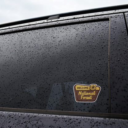 Welcome National Forest Sign Sticker