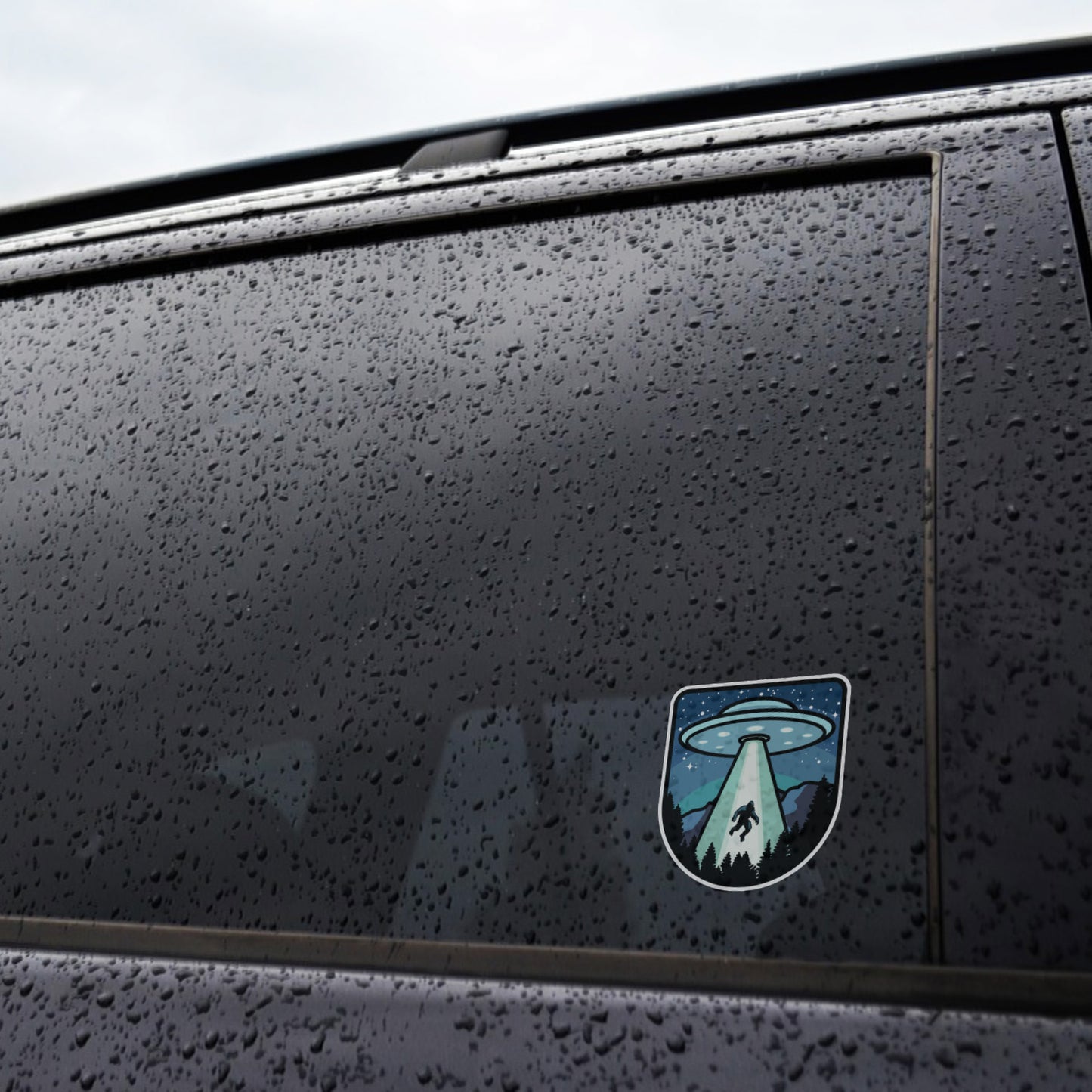 UFO Bigfoot Conspiracy Sticker