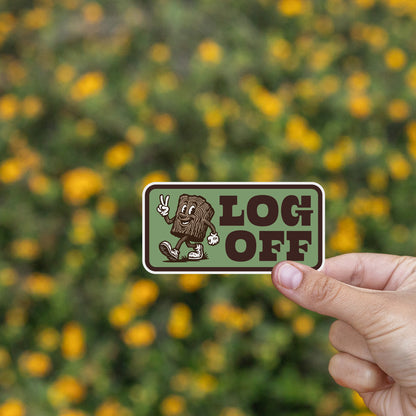 Log Off Sticker