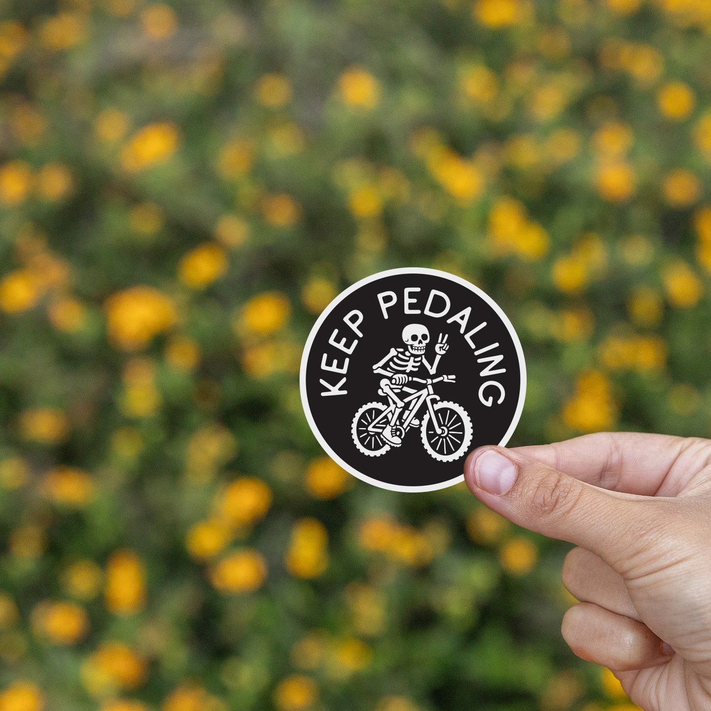 Keep Pedaling Sticker
