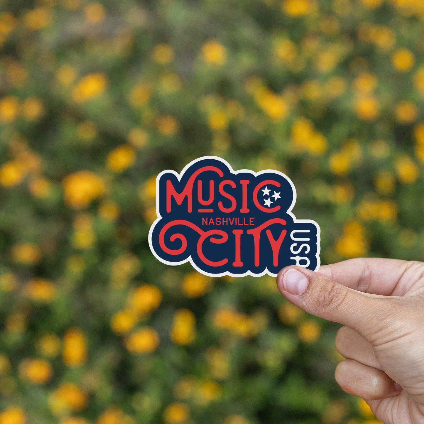 Music City Nashville USA Sticker