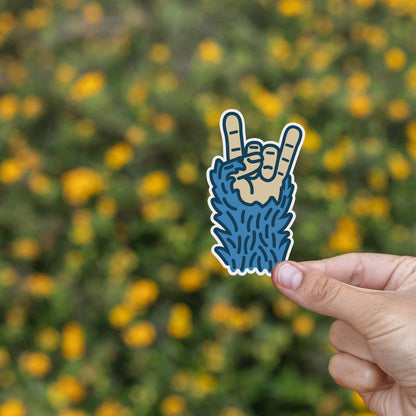 Bigfoot Rock On Sticker