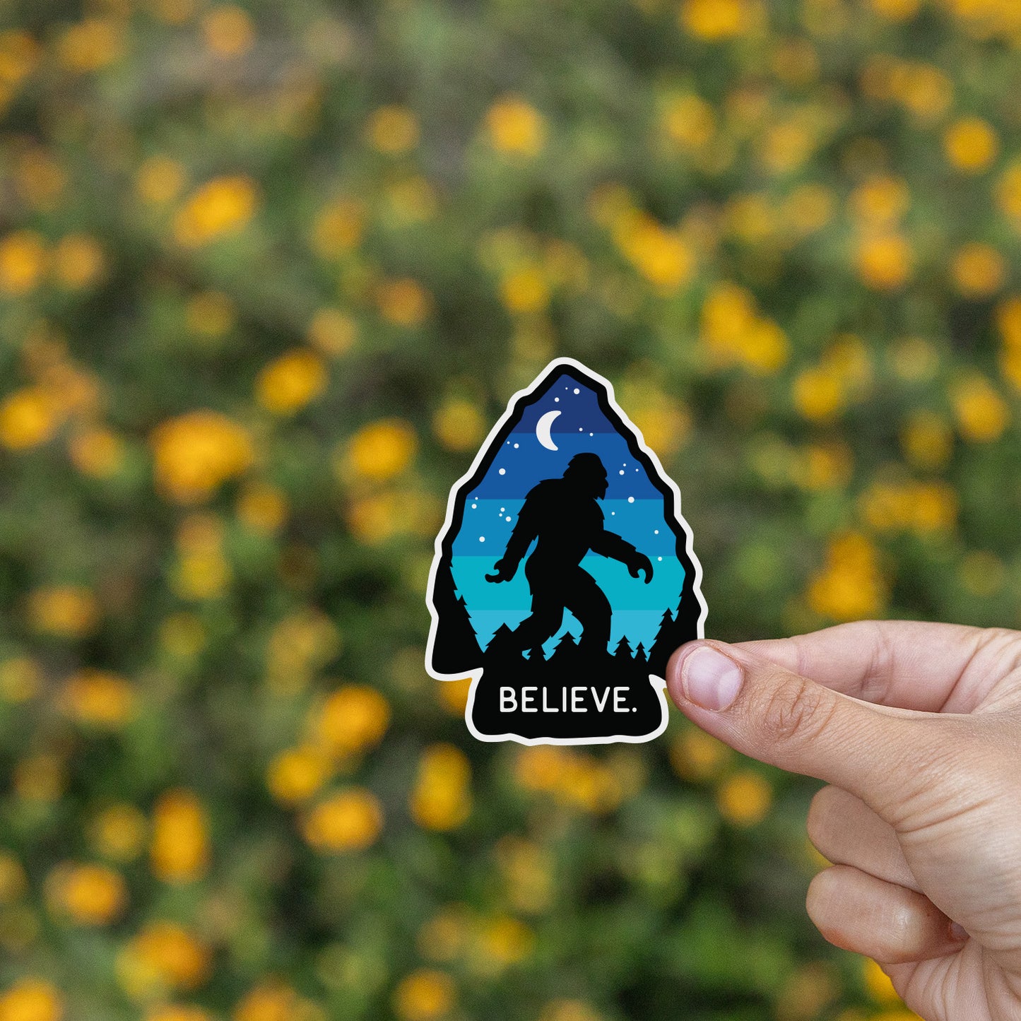 Bigfoot Believe Sticker