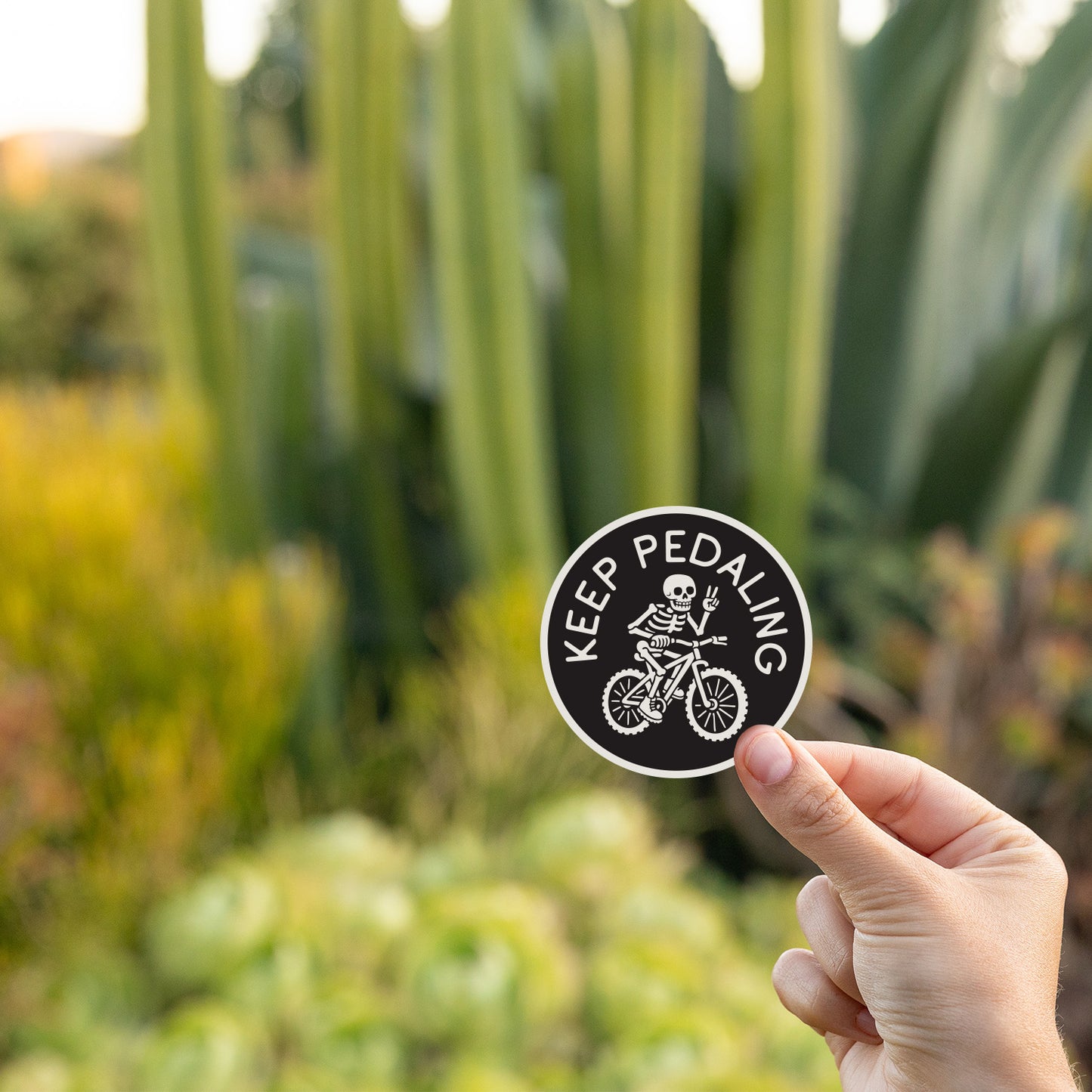 Keep Pedaling Sticker