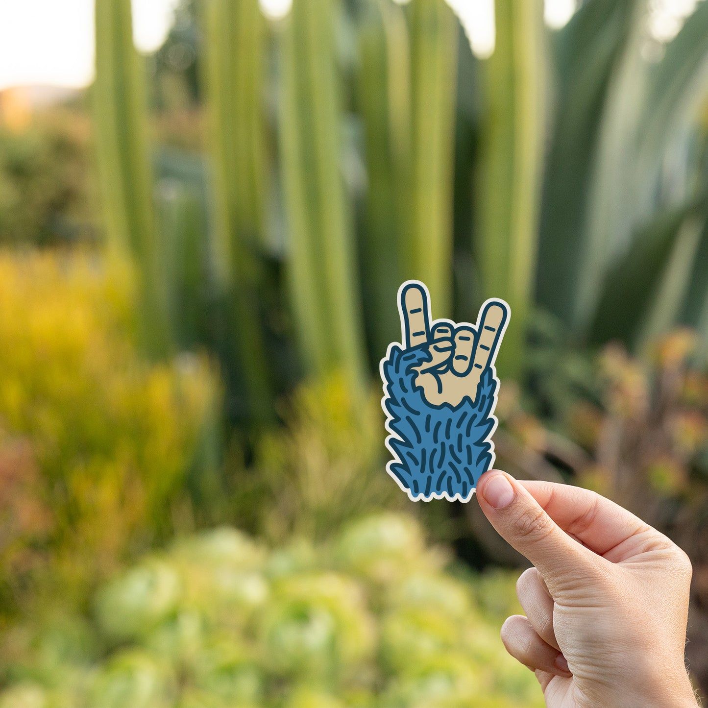 Bigfoot Rock On Sticker