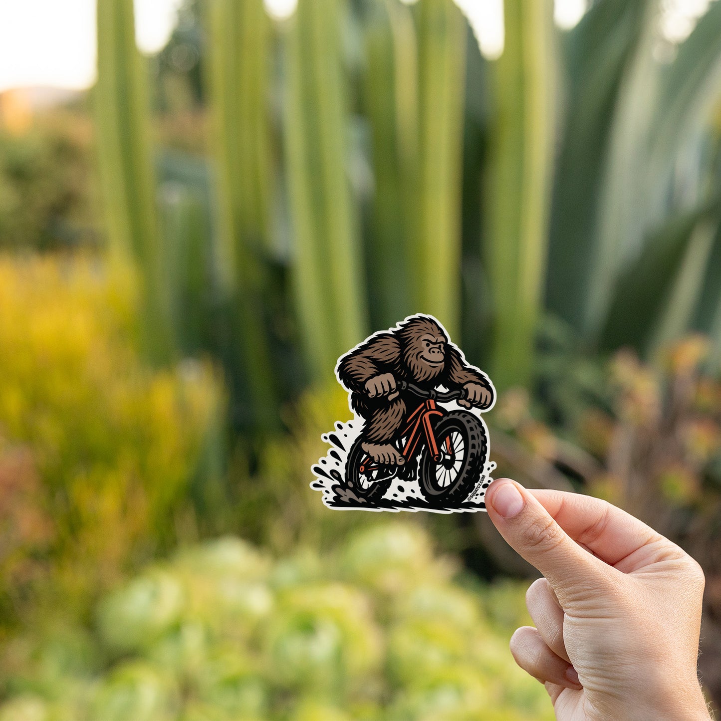 Bigfoot Mountain Bike Sticker