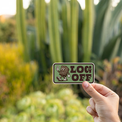 Log Off Sticker
