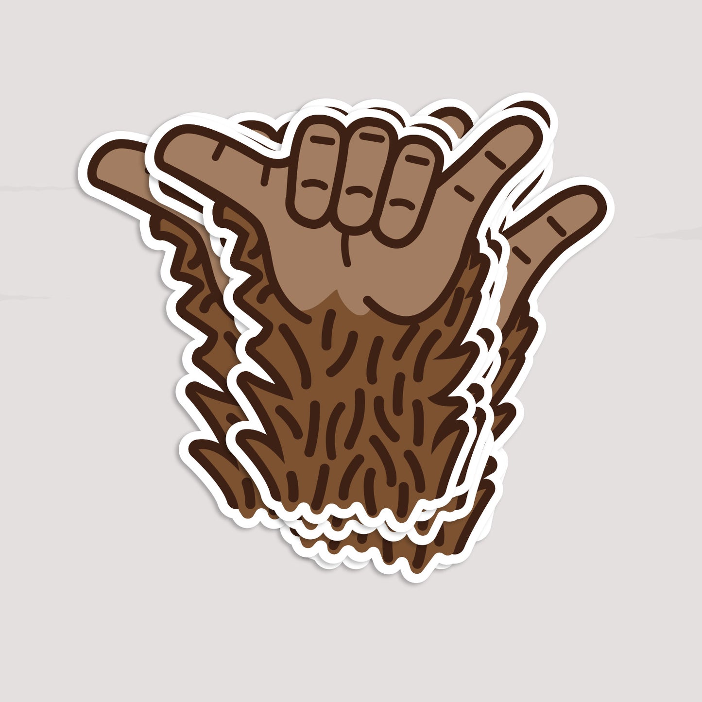 Bigfoot Hang Loose Sticker