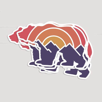 Adventure Grizzly Bear Sticker