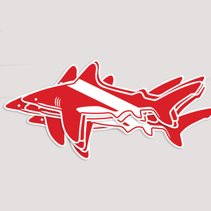 Scuba Dive Shark Sticker