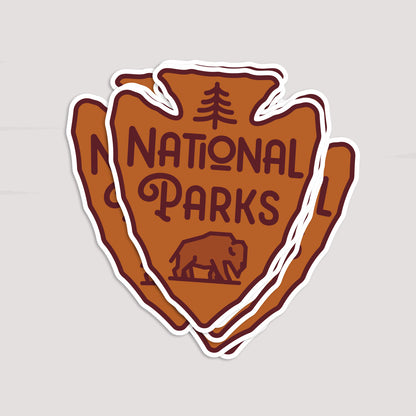 National Parks Arrowhead Sticker