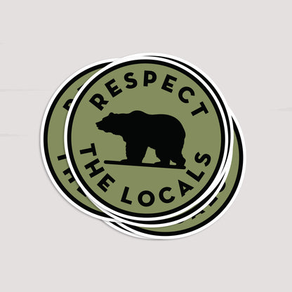 Respect The Locals Sticker