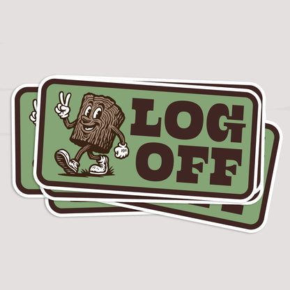 Log Off Sticker