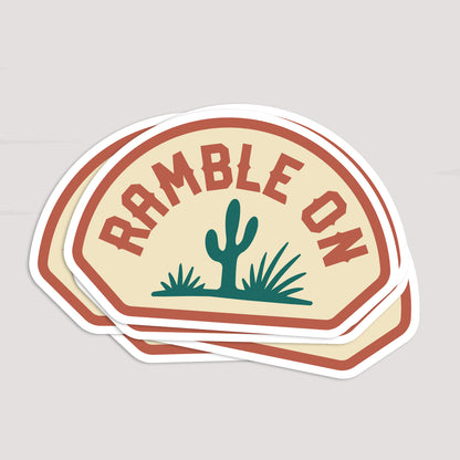Ramble On Sticker