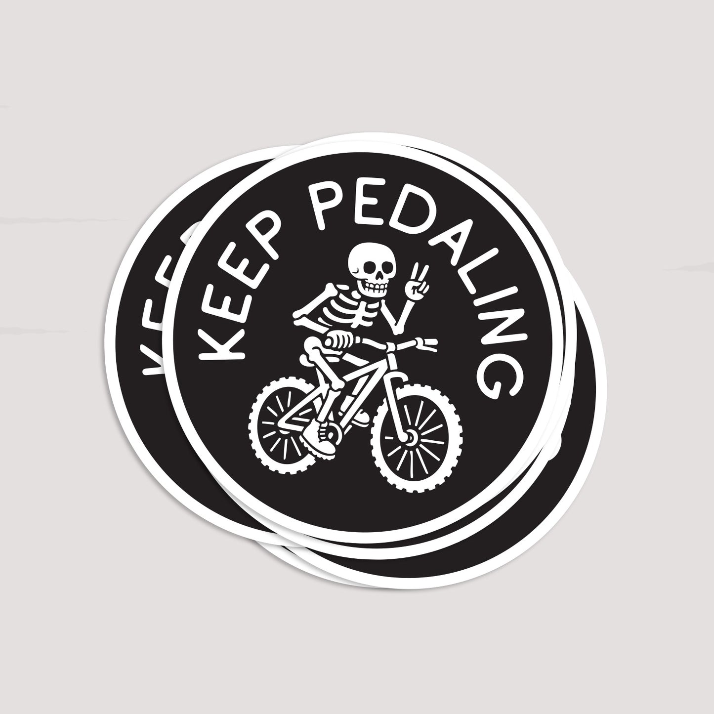 Keep Pedaling Sticker