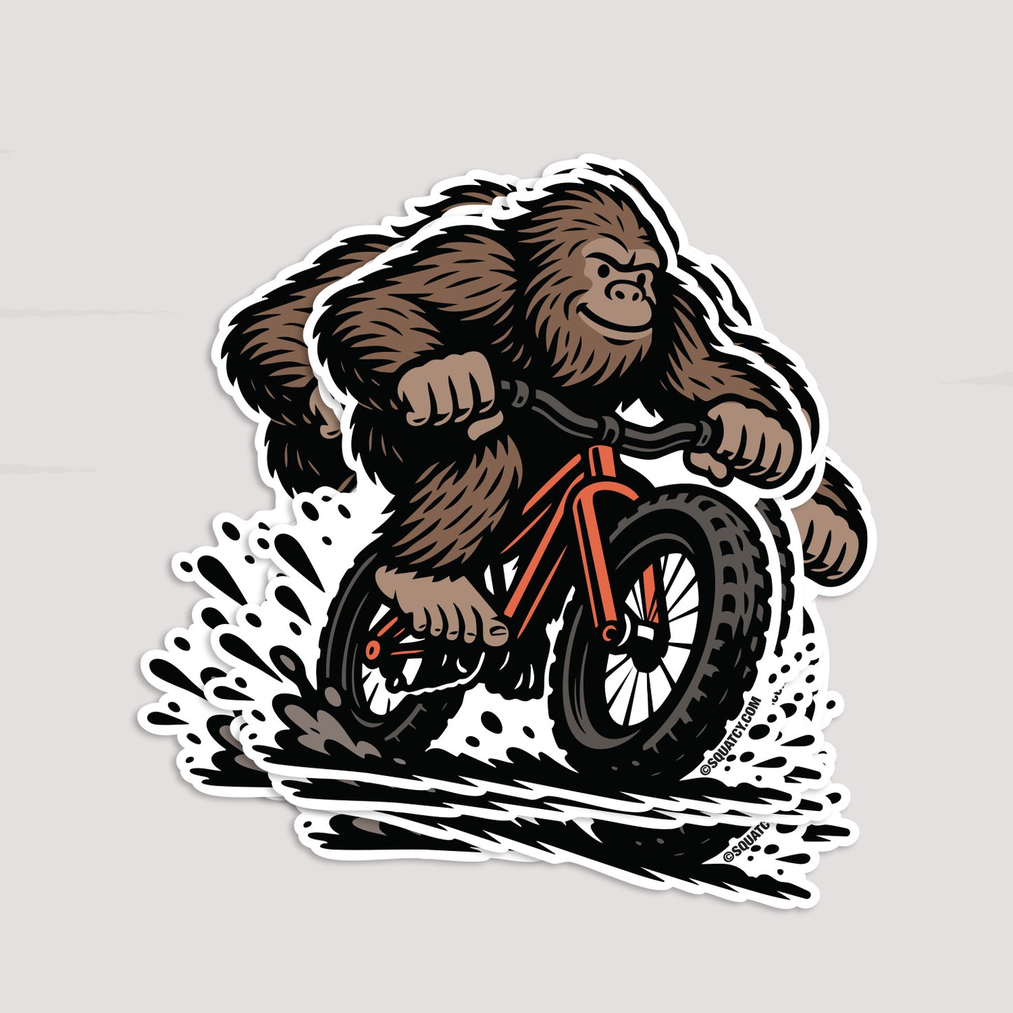Bigfoot Mountain Bike Sticker