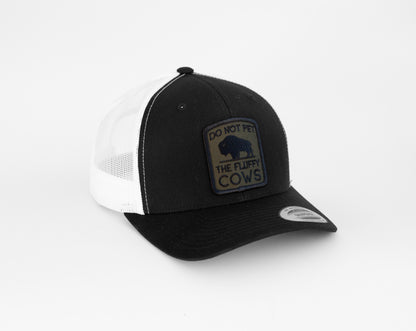 Don't Pet The Fluffy Cows Hat (Dark Green Patch)