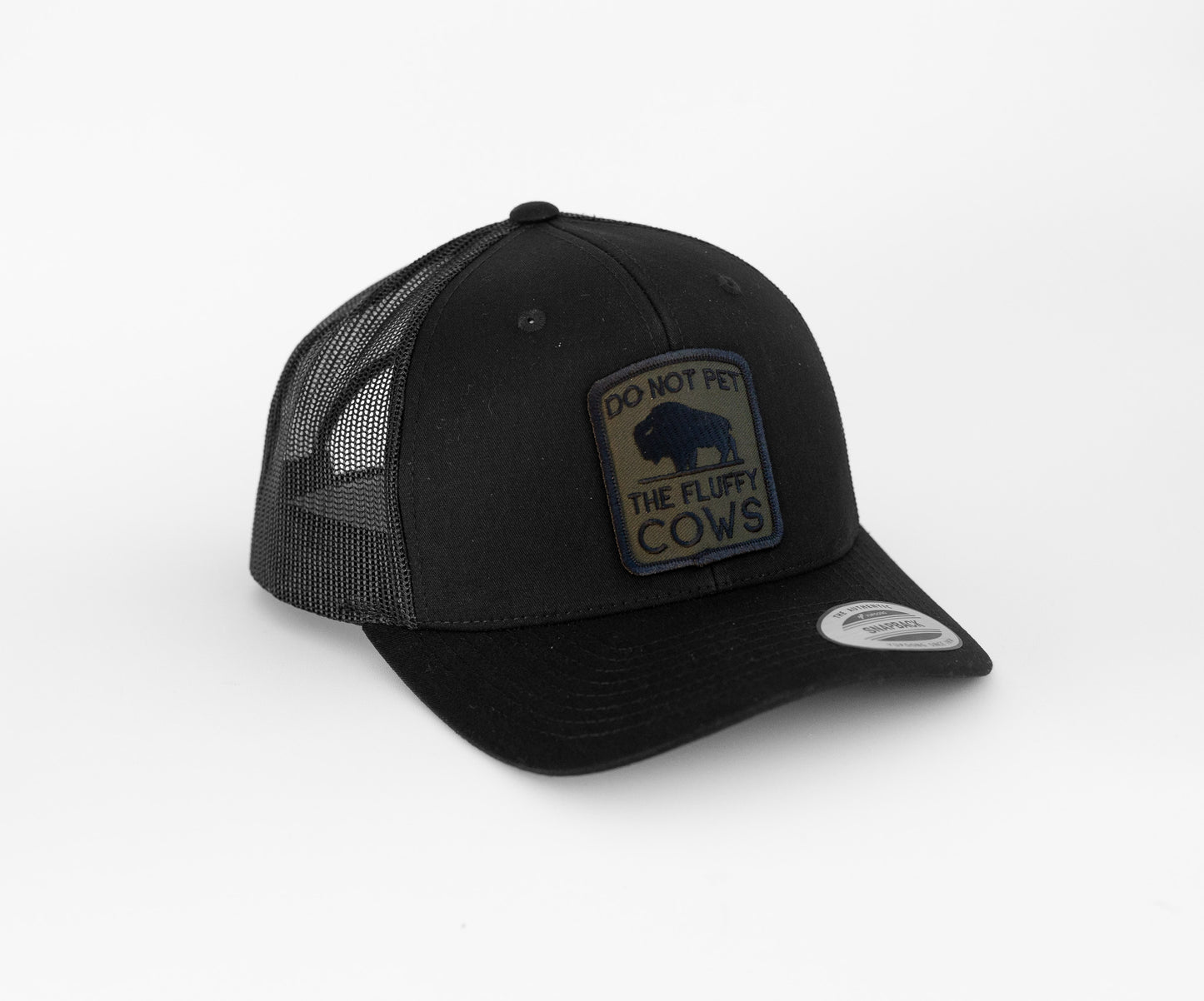 Don't Pet The Fluffy Cows Hat (Dark Green Patch)